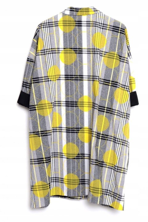 WENDY TRENDY płaszcz KRATA oversize 46/48/50/52/54