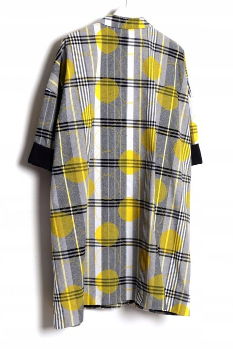 WENDY TRENDY płaszcz KRATA oversize 46/48/50/52/54