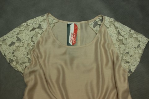 BLUZKA nude ZWIEWNA oversize r 44/46/48