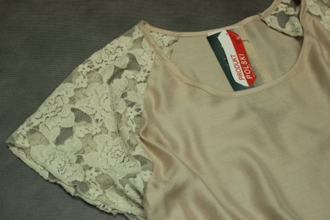 BLUZKA nude ZWIEWNA oversize r 44/46/48