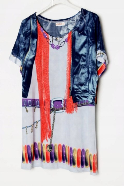 BLUZKA zgrabny fason WZORY r 42