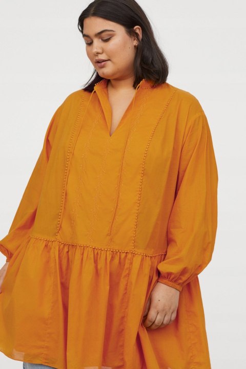 H&M musztardowa TUNIKA boho r XL 48/50