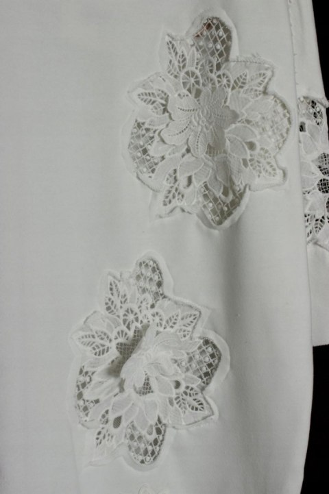 ITALY TUNIKA bluza OVERSIZE hafty KORONKA r 42/44