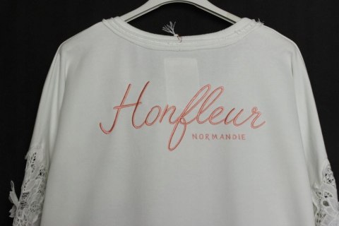 ITALY TUNIKA bluza OVERSIZE hafty KORONKA r 42/44