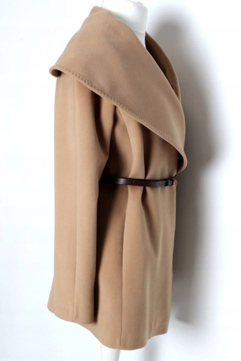 ITALY płaszcz ICON karmel SZALOWY KOŁNIERZ 38/40