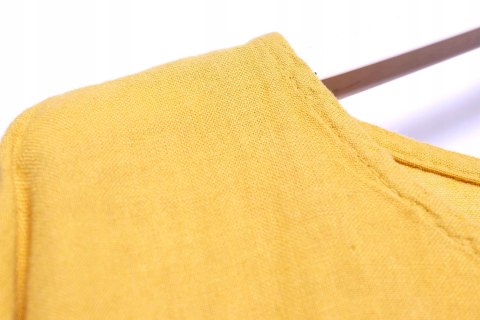 ITALY sukienka OVERSIZE len bawełna LONG 50/52/54