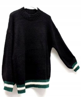 ITALY sweter OVERSIZE czerń r 42/44