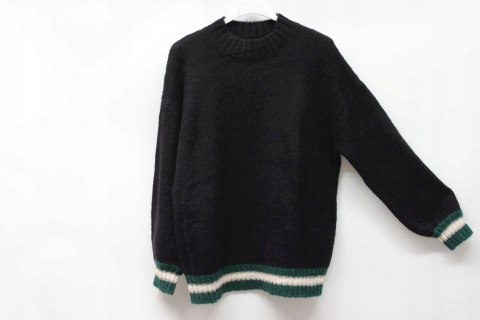 ITALY sweter OVERSIZE czerń r 42/44