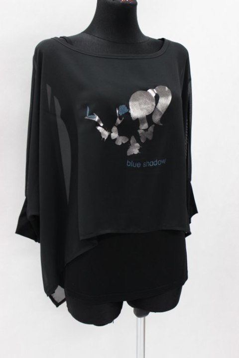 MOTYL czerń złoto NIETOPERZ + topik r 44/46