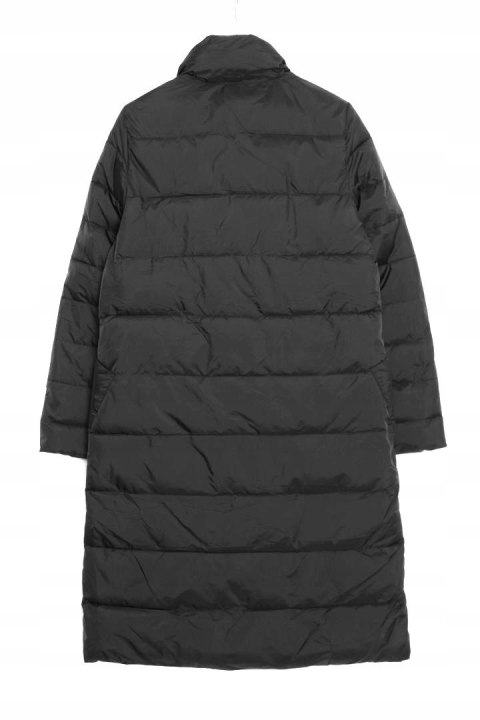 PŁASZCZ czerń OCIEPLANY lekki 40/42