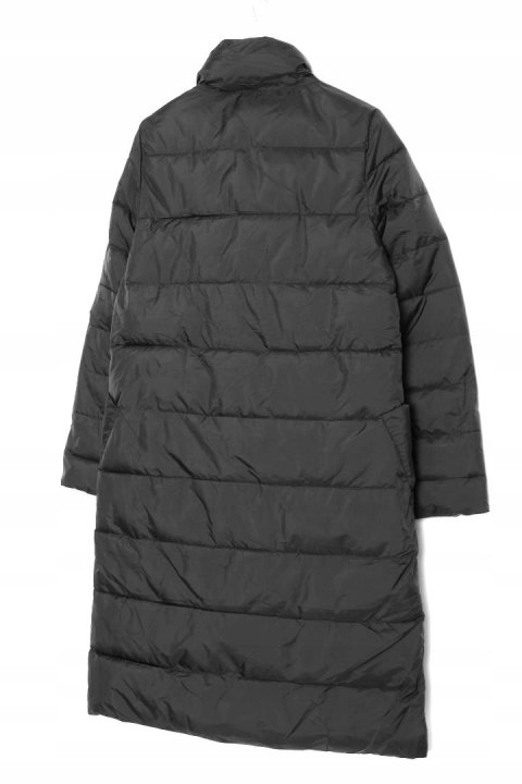 PŁASZCZ czerń OCIEPLANY lekki 40/42