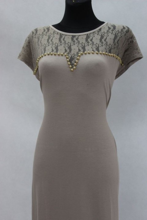 SUKIENKA jersey CAPPUCCINO r 44/46