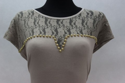 SUKIENKA jersey CAPPUCCINO r 44/46