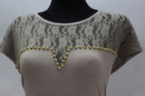 SUKIENKA jersey CAPPUCCINO r 44/46