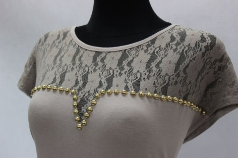 SUKIENKA jersey CAPPUCCINO r 44/46