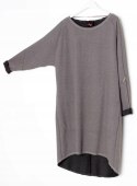 SUKIENKA oversize JERSEY szary melanż r 44/46