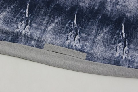 SUKIENKA szary melanż JERSEY 44/46