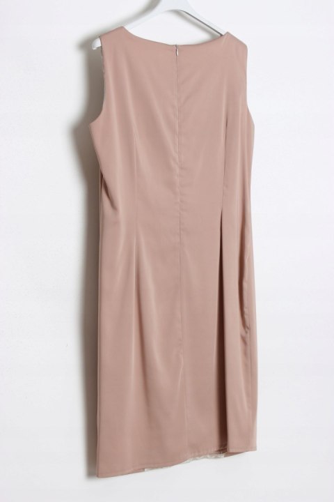 SUKIENKA wstawka KORONKA nude beż r 44