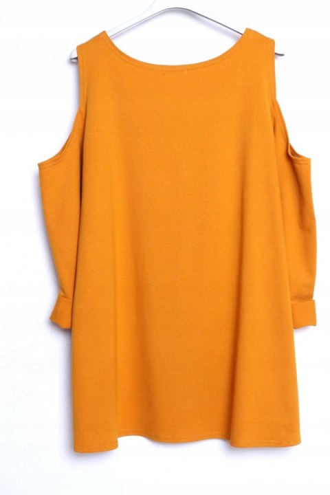 TUNIKA odkryte ramiona OVERSIZE miodowa MIŚ 44/46