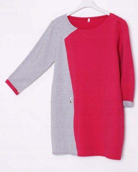 TUNIKA róż szary melanż r 40/42