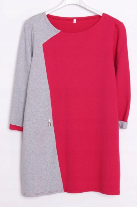 TUNIKA róż szary melanż r 40/42