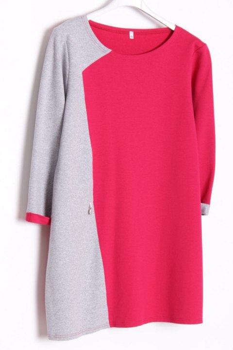 TUNIKA róż szary melanż r 40/42