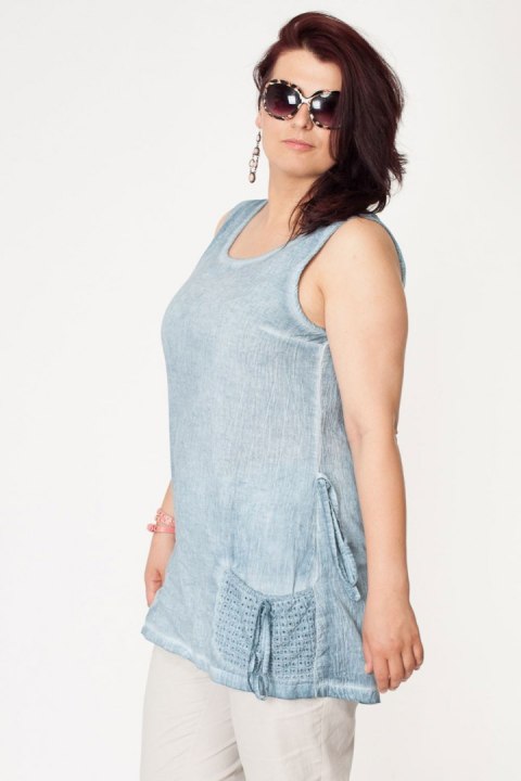 TUNIKO błękitna dekatyzowana LATO r 44/46/48