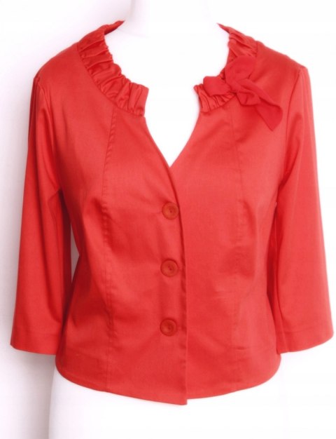 ŻAKIET bolerko CIEMNY KORAL r 44 -- SALE --