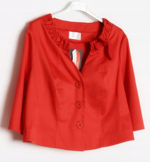 ŻAKIET bolerko CIEMNY KORAL r 44 -- SALE --