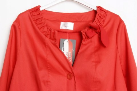 ŻAKIET bolerko CIEMNY KORAL r 44 -- SALE --