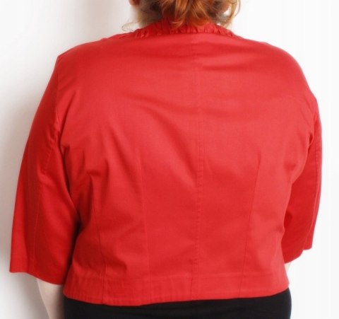 ŻAKIET bolerko CZERWONY r 48 -- SALE --
