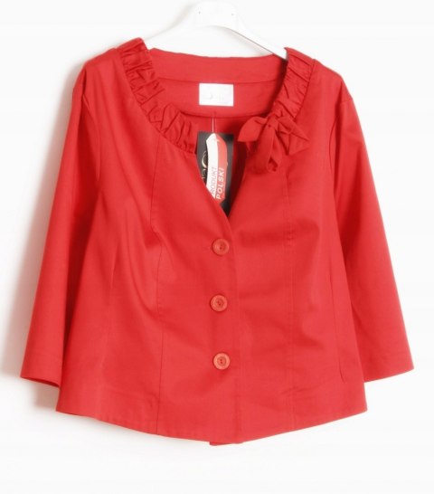 ŻAKIET bolerko CZERWONY r 48 -- SALE --