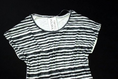 BLUZKA paski OVERSIZE 48/50