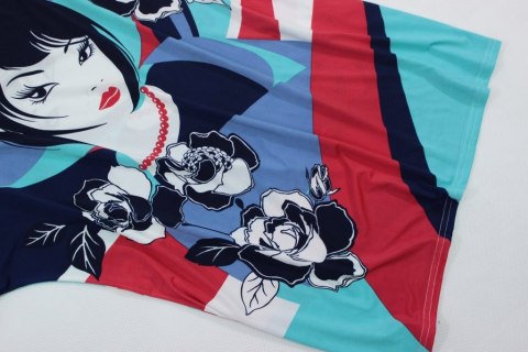 Bluzka SUPER FASON KIMONKO MODNY WZÓR 42/44 PaniXL