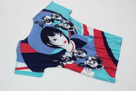 Bluzka SUPER FASON KIMONKO MODNY WZÓR 42/44 PaniXL