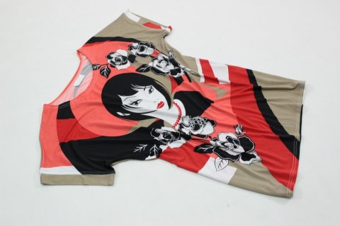 Bluzka SUPER FASON KIMONKO MODNY WZÓR 42/44 PaniXL