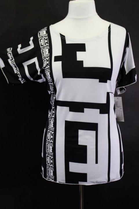 Bluzka SUPER FASON KIMONKO MODNY WZÓR 46/48 PaniXL