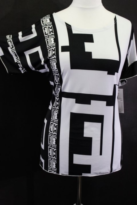 Bluzka SUPER FASON KIMONKO MODNY WZÓR 46/48 PaniXL