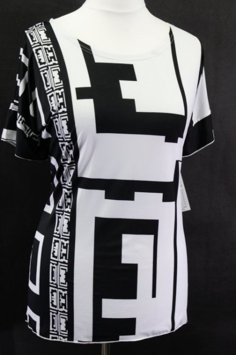 Bluzka SUPER FASON KIMONKO MODNY WZÓR 46/48 PaniXL