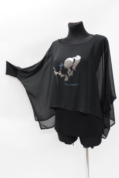 MOTYL czerń złoto NIETOPERZ + topik r 44/46