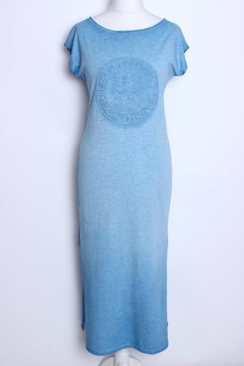SUKIENKA ITALY błękitna VINTAGE long 38/40/42