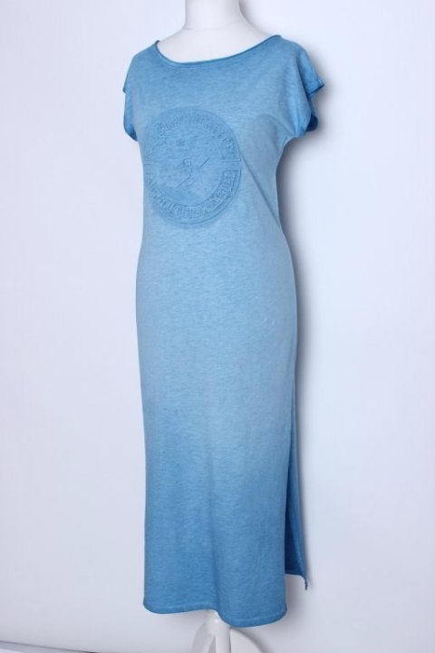 SUKIENKA ITALY błękitna VINTAGE long 38/40/42