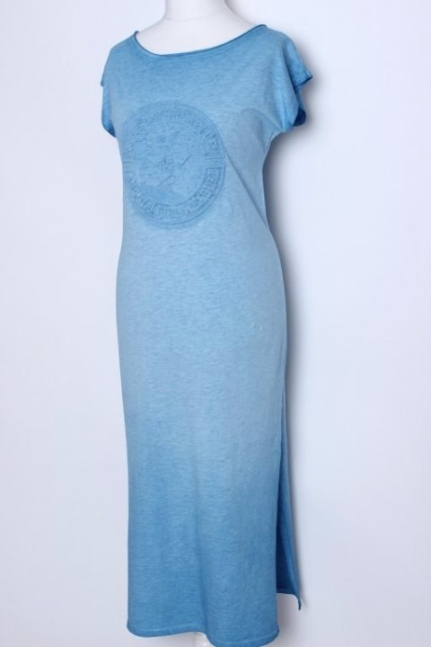 SUKIENKA ITALY błękitna VINTAGE long 38/40/42