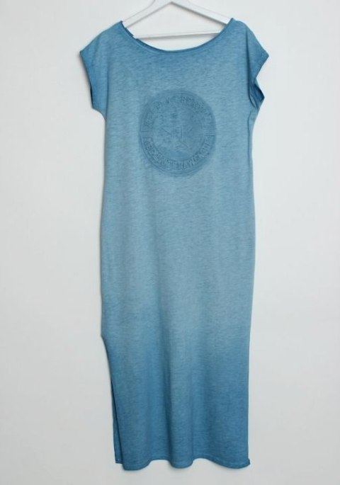 SUKIENKA ITALY błękitna VINTAGE long 38/40/42