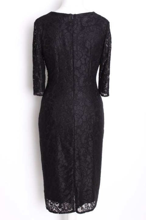SUKIENKA KORONKA koktajlowa CZERŃ 42/44 PaniXL