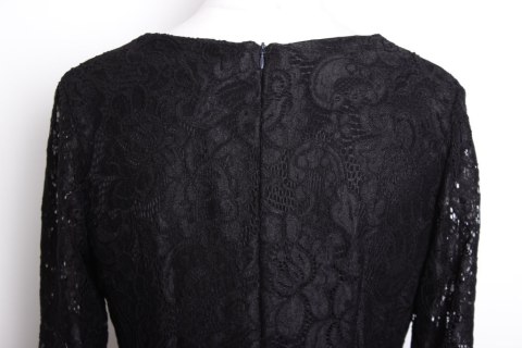 SUKIENKA KORONKA koktajlowa CZERŃ 42/44 PaniXL