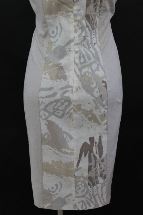 SUKIENKA OŁÓKOWA LEN beż LATTE r 50