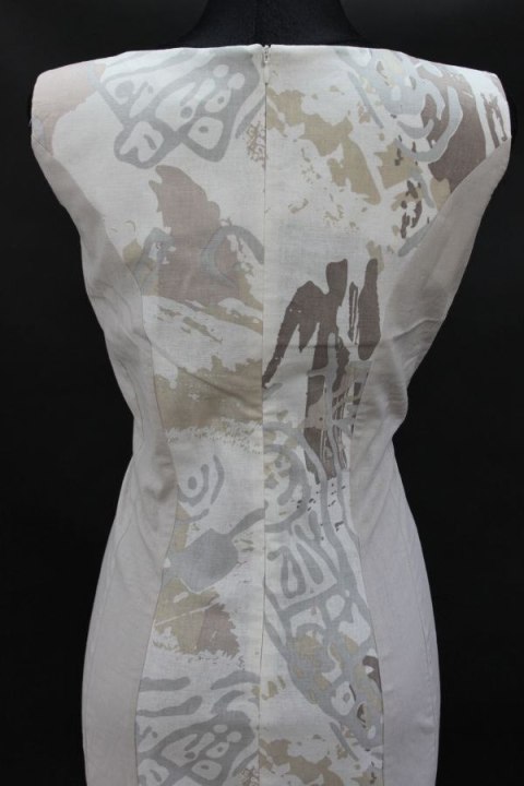 SUKIENKA OŁÓKOWA LEN beż LATTE r 50