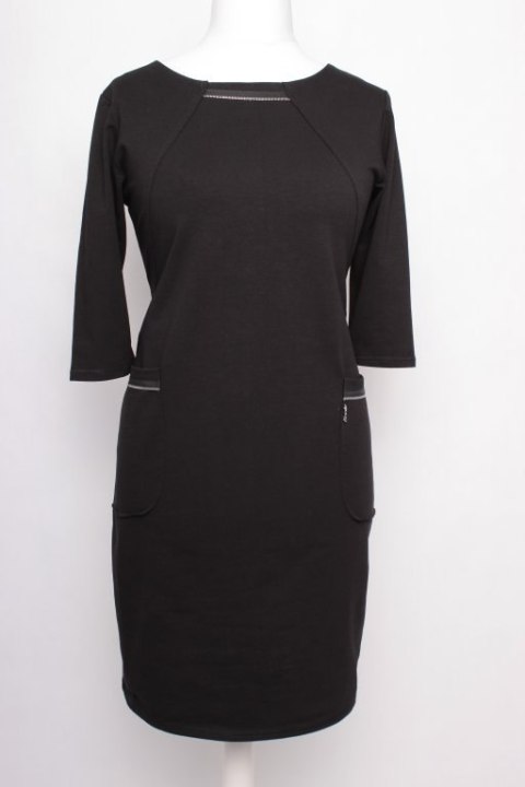 SUKIENKA Tunika DZIANINA CZERŃ r 40/42 new PaniXL