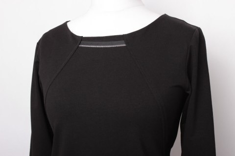 SUKIENKA Tunika DZIANINA CZERŃ r 40/42 new PaniXL
